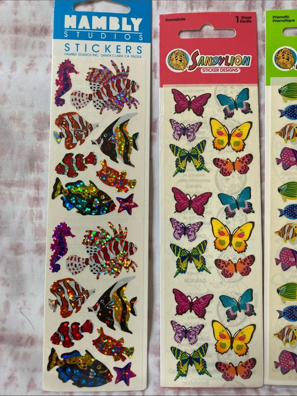 Vintage lot of 5 Sandylion & Hambly Studios /Scrapbook Stickers.